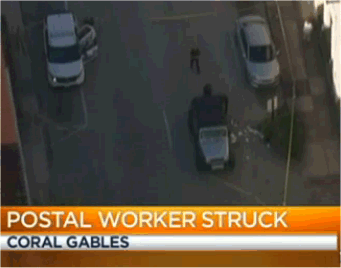 Video: 72 Year Old Florida Postal Employee Hit By Car