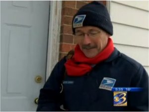 Video: Postal workers braving the cold