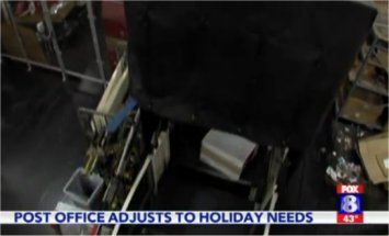Video: Postal Service in full Christmas gear, now offering Sunday package delivery