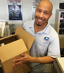 TV star praises postal employee’s service