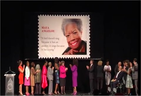 Video: Maya Angelou Stamp Unveiling Ceremony