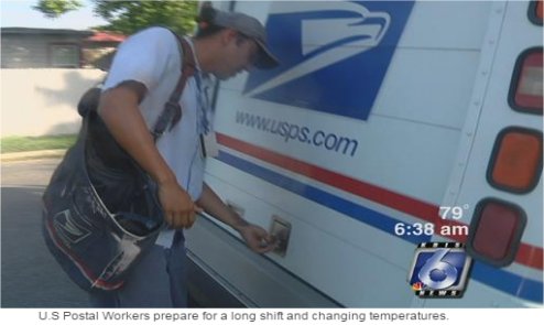 Video: Outdoor workers sweat it out on the job