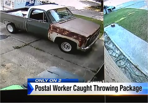 Video: Houston homeowner says letter carrier threw package towards front porch