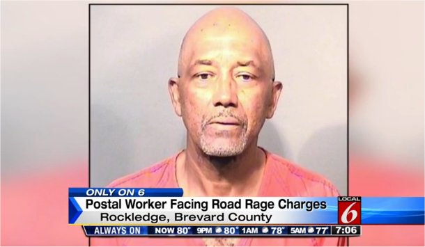 Video: Postal worker hit woman in face in road-rage incident, police say