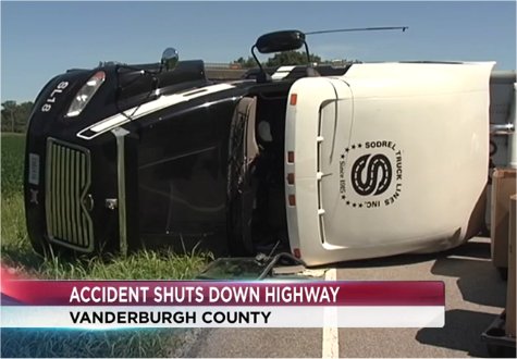 Video: Mail Truck Overturns, Shuts Down Indiana Highway for Hours