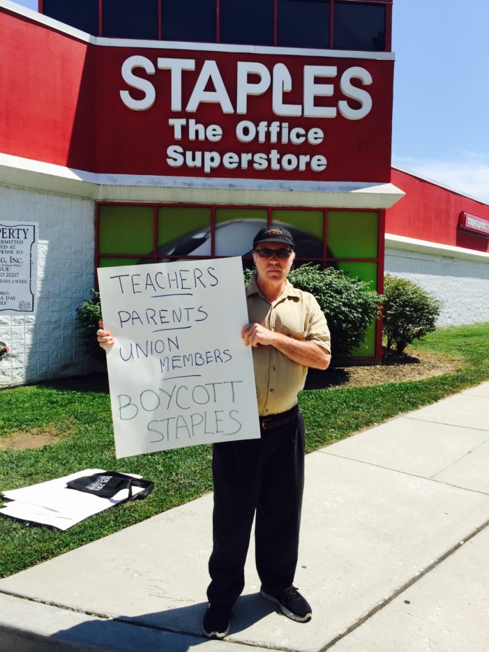 Baltimore Teacher: ‘Boycott Staples!’