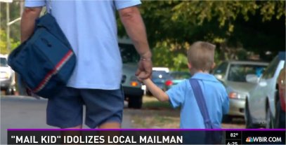 Video: ‘Mail kid’ idolizes his neighborhood mailman