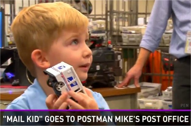 Video: ‘Mail Kid’ goes to the post office