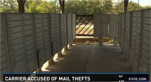 Video: Postal contractor suspected in mail theft