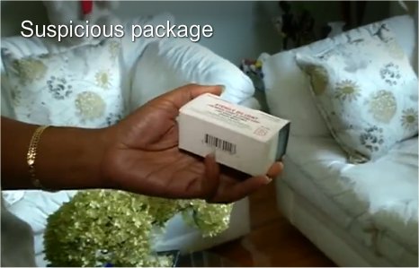 Video: Woman makes strange discovery after receiving package
