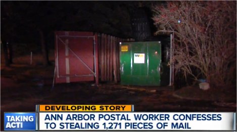 Video Update: Feds say postal worker dumped mail for Ann Arbor residents in Romulus