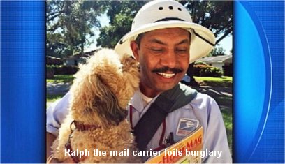 Video: Postal worker foils burglary in progress outside Florida home