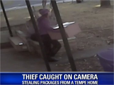 Video: Caught on Camera: Thief steals packages from Tempe home