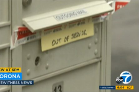 Video: Rampant Mail Thefts In Corona, CA Lead To Delivery Shutdown