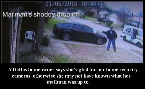 Video: Dallas mailman’s shoddy drop off