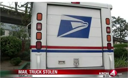 Video: USPS mail truck stolen in Oakland recovered, mail gone