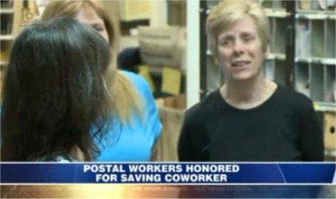 Video: Postal Workers Honored for Saving Coworker