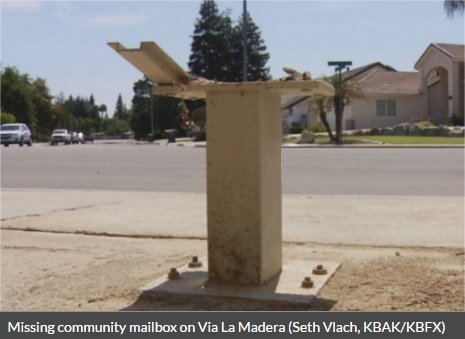 Video: Bakersfield resident on stolen mail: ‘I’m getting to wonder if community mailboxes are all that safe’