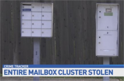 Video: Mailbox Cluster Stolen From San Antonio Neighborhood
