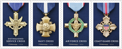 USPS Salutes Military Service Cross Recipients on Memorial Day with Forever Stamps