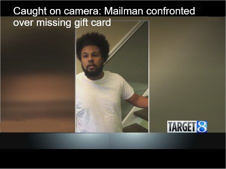 Video: Michigan mailman confronted over missing gift card