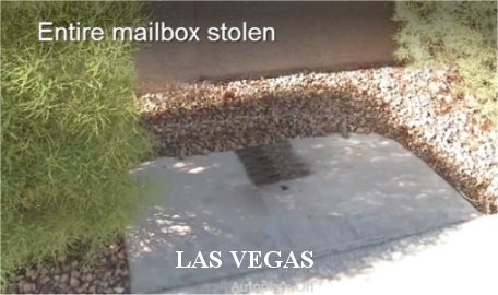 Video: Thieves steal Las Vegas community mailbox