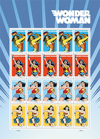 Wonder Woman’s 75th Anniversary to be Celebrated on Forever Stamps
