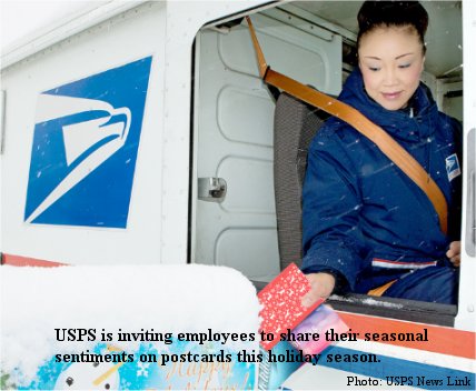 Sharing the spirit – USPS employees offering seasonal sentiments
