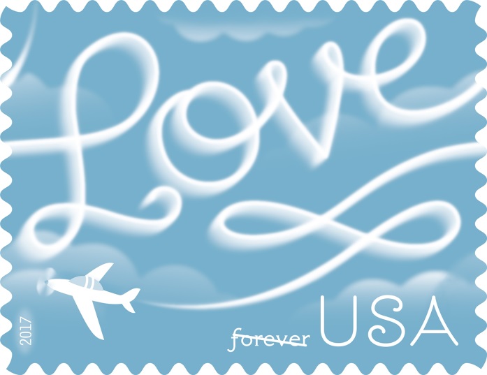 Love Takes to the Air Tomorrow on New Love Skywriting Forever Stamp