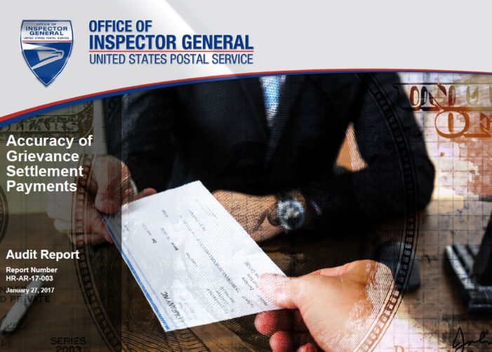 OIG: Accuracy of Grievance Settlement Payments