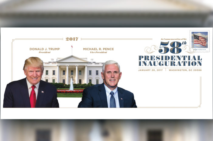 USPS Offers Souvenir Envelope Commemorating The Inauguration Of President Donald J. Trump and Vice President Michael R. Pence