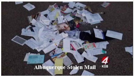 Video: Heap of stolen mail gets left in Albuquerque street