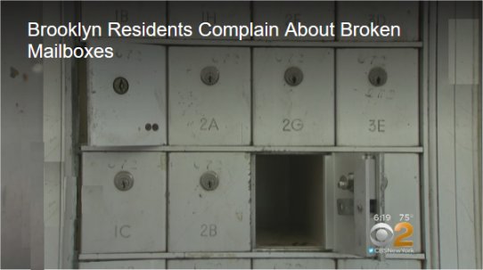 Video: Brooklyn Residents Not Receiving Mail Deliveries Due To Dispute Over Broken Boxes