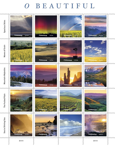 Postal Service to Issue O Beautiful Forever Stamps
