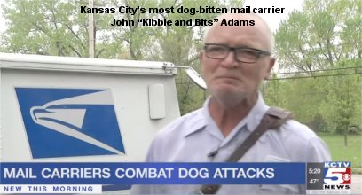 Meet Kansas City’s most dog-bitten mail carrier John “Kibble and Bits” Adams