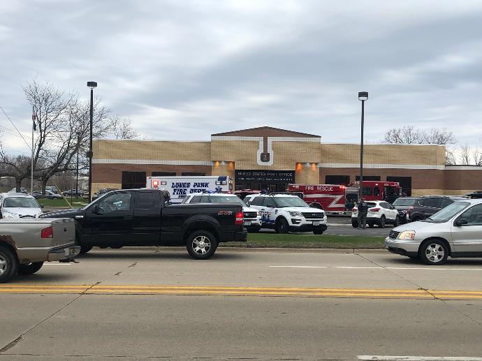 Motorcycle battery exploded at Loves Park, IL post office, no one seriously hurt