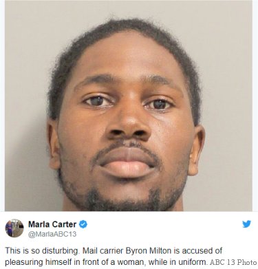 Texas mailman accused of pleasuring himself in Pasadena woman’s home