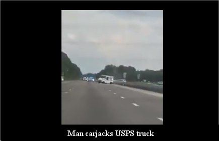 Man carjacks USPS truck and leads deputies on chase, epic crash after he runs over stop sticks