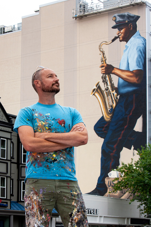Mural honors beloved carrier, musician