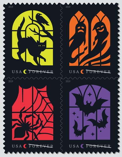 Spooky Silhouettes Forever Stamps to be Released in Time for Halloween