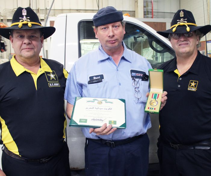 29 years later, USPS vet receives combat medal