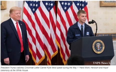 Sincerely, Mailman Kyle – Carrier’s kindness recognized in presidential ceremony