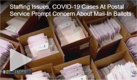 Staffing Issues, COVID-19 Cases At Postal Service Prompt Concern About Mail-In Ballots In Chicago And Beyond