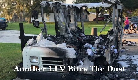 USPS truck goes up in flames mid-route in Sarasota County, everything inside destroyed in fire