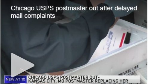 Chicago USPS postmaster out after delayed mail complaints