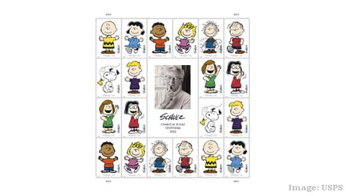 Cartoonist Charles M. Schulz Honored Alongside His Beloved Characters with New Forever Stamps
